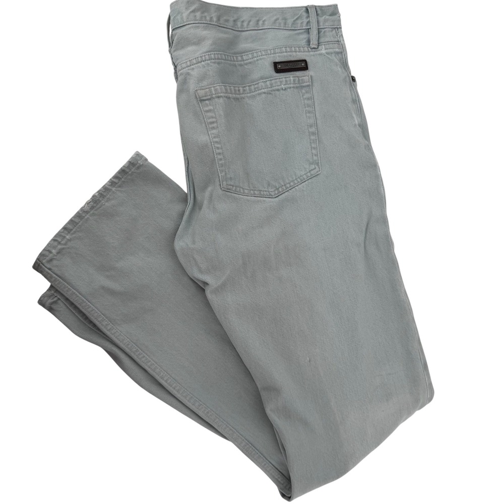 Burberry Brit Jeans Mens 36x32 Grey Slim Fit Button Fly Denim Pants - Picture 1 of 16